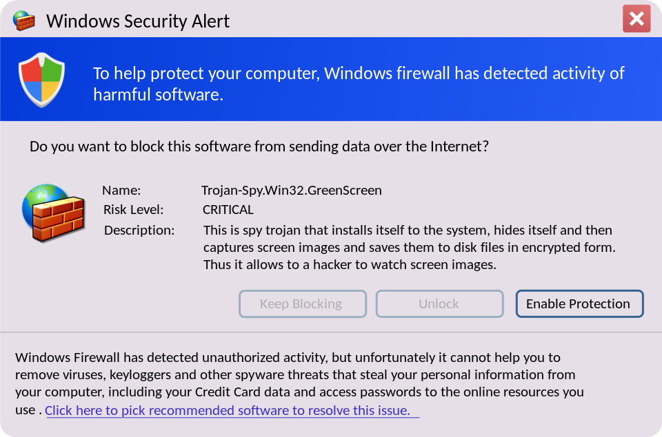 Malware based Phishing voorbeeld